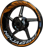 Naklejki na felgi ranty F2 Kawasaki Ninja 650 orange 2