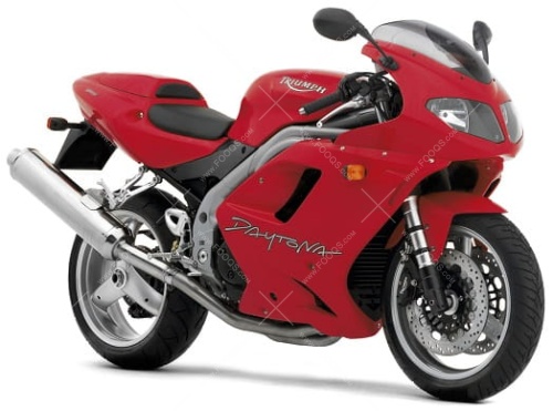 Triumph Daytona 955 i 2004 2006 red fooqs motorcycle decals aufkleber