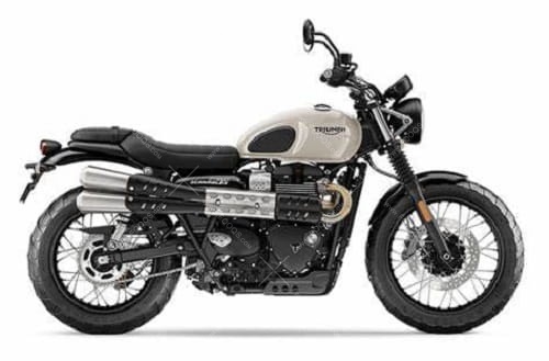 Triumph Street Scrambler 900 2019 white fooqs motorcycle decals aufkleber