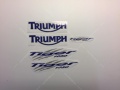 Triumph Tiger 1050 2007 2010 white fooqs motorcycle stickers