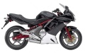 Kawasaki ninja 650 R 2010 black fooqs motorcycle decals aufkleber