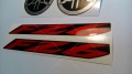 Yamaha FZ6 N 2004 2006 dark red fooqs motorsticker naklejki