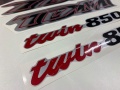 Yamaha TDM 850 2000 2001 silver fooqs decals naklejki