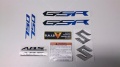 Suzuki GSR 750 2011 2012 white fooqs motorcycle stickers