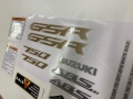 Suzuki GSR 750 2011 2016 white gold fooqs motorsticker naklejki