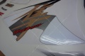 Suzuki GSX 1300 R Hayabusa 2013 white silver fooqs motorstickers naklejki