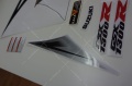 Suzuki GSX 1300 R Hayabusa 2013 white silver fooqs motostickers naklejki