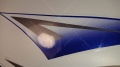 Suzuki GSX 1300 R Hayabusa 2013 white blue fooqs motodecals naklejki