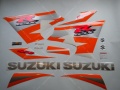 Suzuki GSXR 600 2004 black orange fooqs motorcycle stickers
