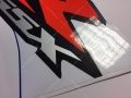 Suzuki GSXR 750 2002 blue white fooqs decals naklejki
