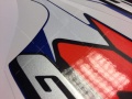 Suzuki GSXR 750 2002 blue white fooqs motorcycle decals naklejki