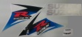 Suzuki GSXR 750 2010 blue white fooqs motorcycle stickers