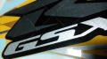 Suzuki GSXR 750 2012 yellow fooqs motorsticker naklejki