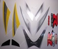 Suzuki GSXR 1000 2005 yellow black fooqs motorcycle stickers