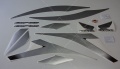Honda CBF 125 2008 black fooqs motorcycle stickers