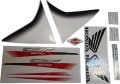 Honda CBF 600 2012 white black fooqs motorcycle stickers