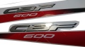 Honda CBF 600 2012 white black fooqs motorsticker naklejki