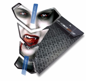 tankbetét tankbetét T2 univerzális Scary 001, Aprilia BMW Ducati Honda Kawasaki KTM Suzuki Triumph Yamaha