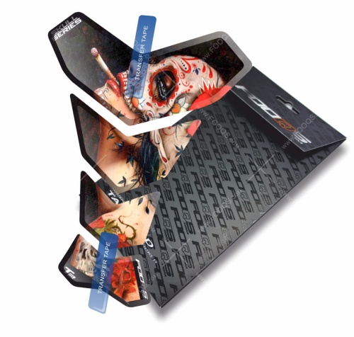 Tankpad Aprilia BMW Ducati Honda Kawasaki KTM Suzuki Triumph Yamaha T2 skull 004 naklejka 3d sticker