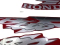 Honda CB 600 F 1999 dark red fooqs motorstickers naklejki