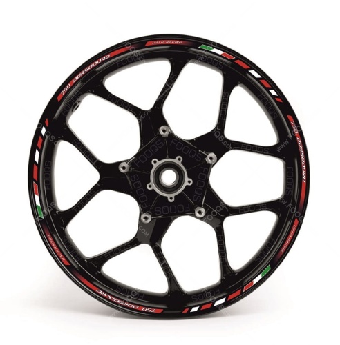 Aprilia Dorsoduro 750 red motorcycle wheel rim sticker fooqs