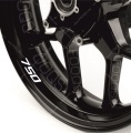 Aprilia Dorsoduro 750 red motorcycle wheel rim decals fooqs