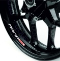Aprilia Mana 850 white motorcycle wheel rim decals fooqs