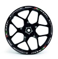 Aprilia Shiver 750 white motorcycle wheel rim sticker fooqs