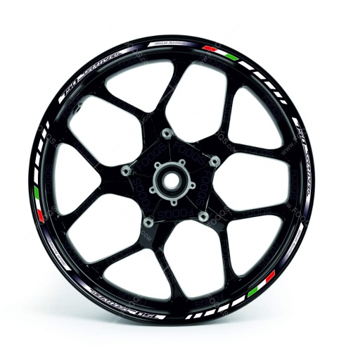 Aprilia Shiver 750 white 2 motorcycle wheel rim sticker fooqs