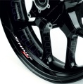 Aprilia Shiver 750 white 2 motorcycle wheel rim decals fooqs