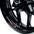 Aprilia Tuono V4 white motorcycle wheel rim decals fooqs