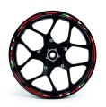 Aprilia universal red motorcycle wheel rim sticker fooqs