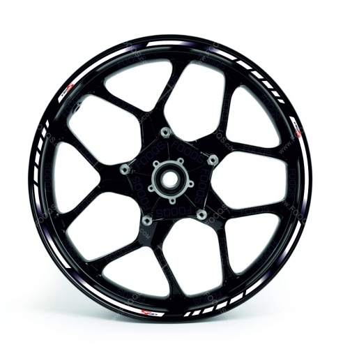 Bmw K 1200 S white motorcycle wheel rim sticker fooqs