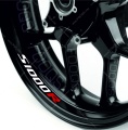 Bmw S 1000 R red motorcycle wheel rim decals fooqs