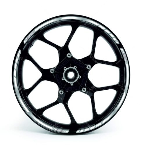 Bmw S 1000 R grey motorcycle wheel rim sticker fooqs