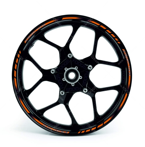 Triumph Daytona 675 orange wheel rim motorcycle sticker fooqs