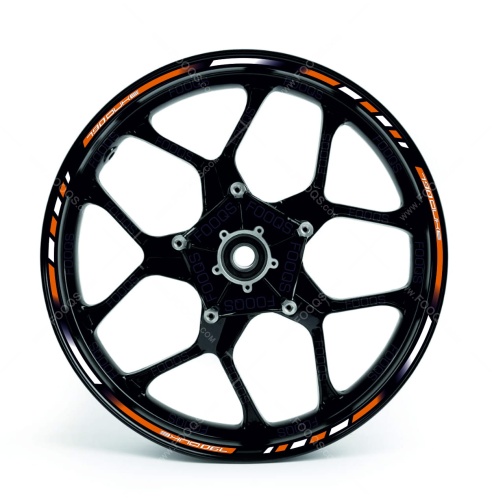 KTM 790 Duke orange wheel rim motorcycle sticker fooqs
