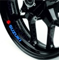 Suzuki universal blue 2 wheel rim motorcycle decals fooqs