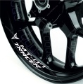 Yamaha MT 07 Tracer 700 white wheel rim decals fooqs