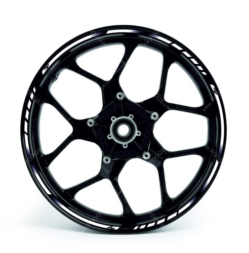 Yamaha R1 white wheel rim motorcycle sticker fooqs