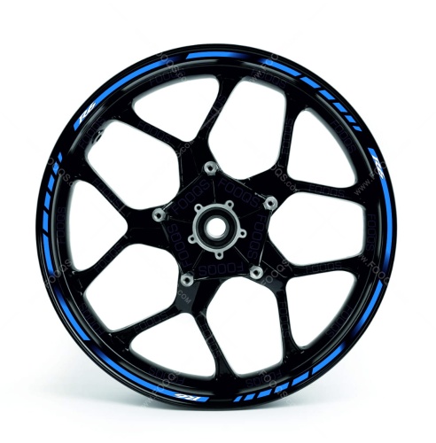 Yamaha R6 blue wheel rim motorcycle sticker fooqs