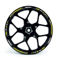 Yamaha R6 yellow white wheel rim motorcycle sticker fooqs
