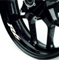 Yamaha R6 yellow white wheel rim motorcycle decals fooqs