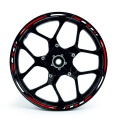 Yamaha R125 red white wheel rim motorcycle sticker fooqs