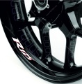 Yamaha R125 red white wheel rim motorcycle decals fooqs