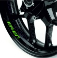 Kawasaki Er 6n green wheel rim motorcycle decals fooqs