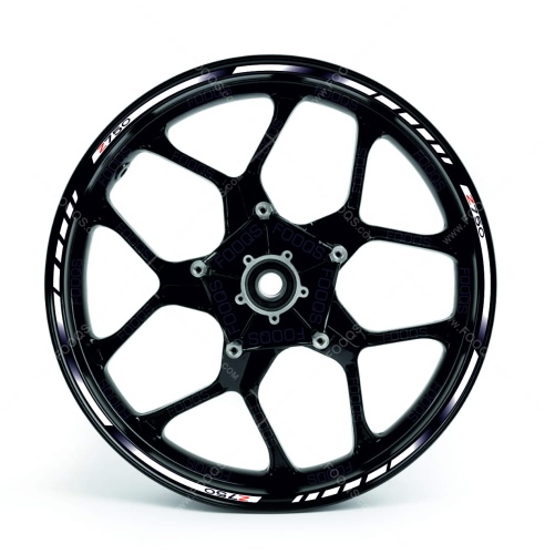 Kawasaki Z 750 white wheel rim motorcycle sticker fooqs