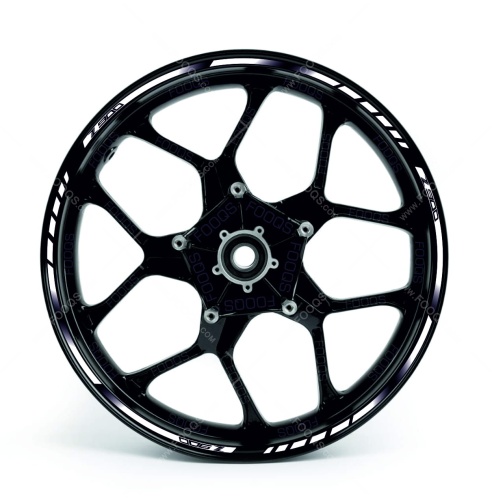 Kawasaki Z 900 white wheel rim motorcycle sticker fooqs