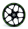 Kawasaki Z 1000 green 2 wheel rim motorcycle sticker fooqs