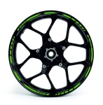 Adesivi per cerchioni F1 Kawasaki Z 1000 green 2